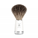 Muehle - Liscio - Blaireau Pure Badger - Résine Blanche - 21mm