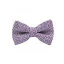 Jaggs - Vlinderdas Tweed "Dundee" - Chevron violet