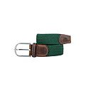 Billybelt - Elastische gevlochten riem - Keizergroen - Maat 0