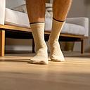 BillyBelt - Chaussettes en coton peigné Square - Sand