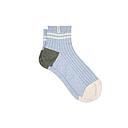 BillyBelt - Chaussettes mi-hautes - Bleu ciel, rayé beige