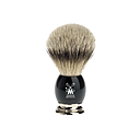 [MU/93K44] Muehle - Sophist - Blaireau Silvertip - Résine noire - 23mm