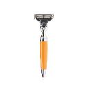 [MU/R74M3] Muehle - Pen - Orange Resin - Mach 3 Multi-blade Shaver