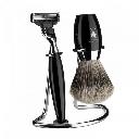 [MU/S281K876] Muehle - Kosmo - Set de rasage 3 pièces - Résine noire