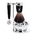 [MU/S21M226SSR] Muehle - Rytmo - Set de rasage 3 pièces - Résine noire