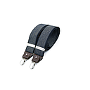 [BR/61] Wide clip-on suspenders with leather details – Chevron Nay