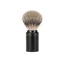 [MU/091M96JET] Muehle - Rocca - Shaving brush - Silvertip - Black Inox - 21mm