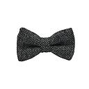 [JA/NP.TA.DUND.16] Jaggs - Vlinderdas Tweed "Dundee" - Chevron gris foncé