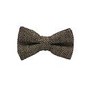 [JA/NP.TA.DUND.13] Jaggs - Bow tie Tweed "Dundee" - Chevron marron clair