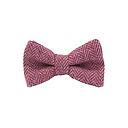 [JA/NP.TA.DUND.07] Jaggs - Nœud papillon Tweed "Dundee" - Chevron rose framboise