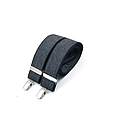 [BR/6] Brede clip-on bretels - Marineblauw chevron