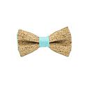 [JA/NP.LG.MERL.02] Jaggs - Cork bow tie "Merlot" - Sky Blue Ring