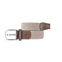 [BB/CM02-T1] Billybelt - Ceinture tressée élastique - Beige Sable - Taille 1