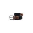 [BB/CM11-T2] Billybelt - Ceinture tressée élastique - Noir réglisse - Taille 2