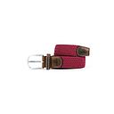 [BB/CM21-T1] Billybelt - Ceinture tressée élastique - Bordeaux - Taille 1