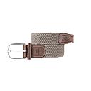 [BB/CM24-T2] Billybelt - Ceinture tressée élastique - Beige Taupe - Taille 2