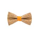 [JA/NP.LG.MERL.16] Jaggs - Nœud papillon liège "Merlot" - Bague Orange