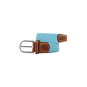 [BB/CM17-T2] Billybelt - Ceinture tressée élastique - Bleu dragée - Taille 2