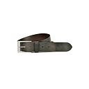 [BB/LIB02-T100] Billybelt - Leather belt - raw effect - Dark brown T 100