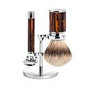 [MU/S091M108] Muehle - Traditional - Set de rasage 3 pièces - Résine écaille de tortue