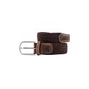 [BB/CM09-T1] Billybelt - Ceinture tressée élastique - Marron feuille - Taille 1 