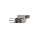 [BB/CM45-T1] Billybelt - Elastische gevlochten riem - grijs beige - Maat 1