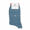 [BB/FA29] BillyBelt - Chaussettes en coton peigné Square - Bleu Jean
