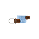 [BB/CM42-T1] Billybelt - Ceinture tressée élastique - Brise Bleu - Taille 1