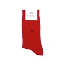 [BB/U07] BillyBelt - Chaussettes Coton Unie - Rouge Grenade