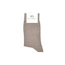 [BB/U21] BillyBelt - Chaussettes Coton Unie - Taupe Chiné
