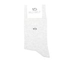 [BB/U23] BillyBelt - Plain Cotton Socks - Blanc Chiné