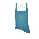 [BB/U24] BillyBelt - Plain Cotton Socks - Oil Blue