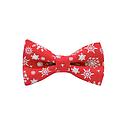 [JA/NP.MO.XMAS.10] Jaggs - Nœud papillon Christmas Snow - Rouge