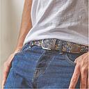 [BB/CI01-T1] Billybelt - Ceinture coton cirée élastique - Ross - Taille 1