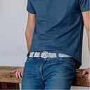 [BB/CI08-T1] Billybelt - Ceinture coton cirée élastique - Timor - Taille 1