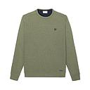 [BB/SWB01-T5] BillyBelt - Sweatshirt en coton biologique 400 gr - Kaki Chiné - 2XL