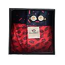 [BB/CA44-T1] BillyBelt - Caleçon en coton bio - Red Jungle - Taille S