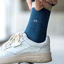 [BB/CH28] BillyBelt - Chaussettes en coton peigné chevrons - Belle-ile