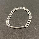 [JJW/GOURMETTE-ARGENT-925] Willems - Fantasie armband - Lavasteen en staal