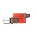 [BB/CM61-T1] Billybelt - Ceinture tressée élastique - Rouge Carmin - Taille 1