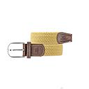 [BB/CM80-T1] Billybelt - Ceinture tressée élastique - Jaune Curry - Taille 1