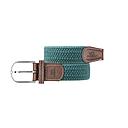 [BB/CM82-T2] Billybelt - Elastische gevlochten riem - Pin vert - Maat 2