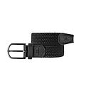 [BB/CM67-T2] Billybelt - Elastic braided belt - All black - Size 2