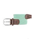 [BB/CM83-T2] Billybelt - Ceinture tressée élastique - Vert Aqua - Taille 2
