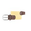 [BB/CM86-T2] Billybelt - Ceinture tressée élastique - Jaune Topaze - Taille 2