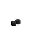 [PIF/UL-30430] Uyuni - Light Candleholder taper - Matte black (2-pack)
