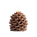 [PIF/UL-PC-BR0707] Uyini - LED candle Pine cone - Brown