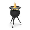 [HOF/00966] Hofats - MOON 45 All Black - Fire basket with high Stand - avec accessoire Plancha