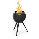 [HOF/00942] Hofats - MOON 45 All Black - Fire basket with high Stand